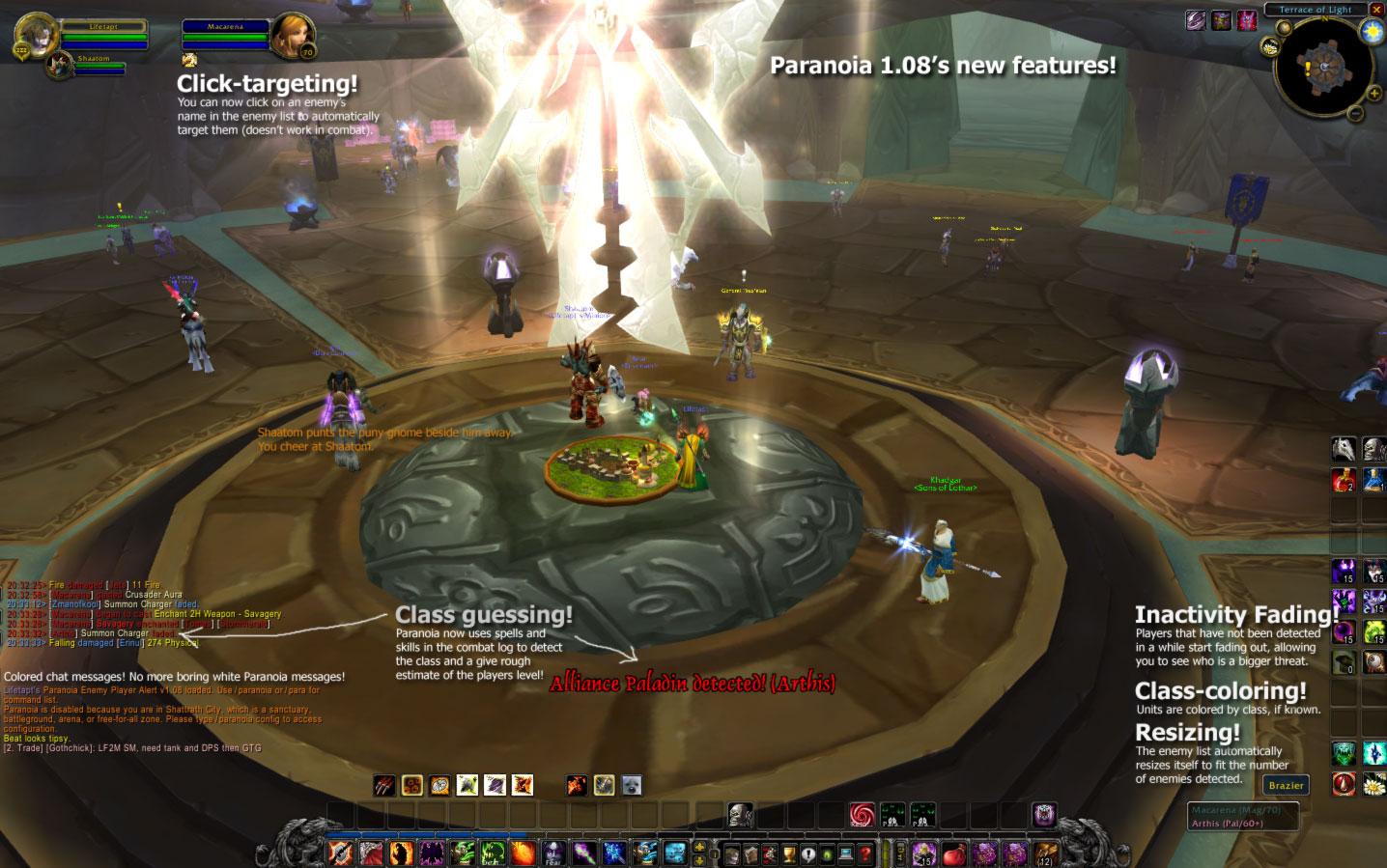 Paranoia Enemy Player Alert Pvp Arena Battlegrounds World Of Warcraft Addons