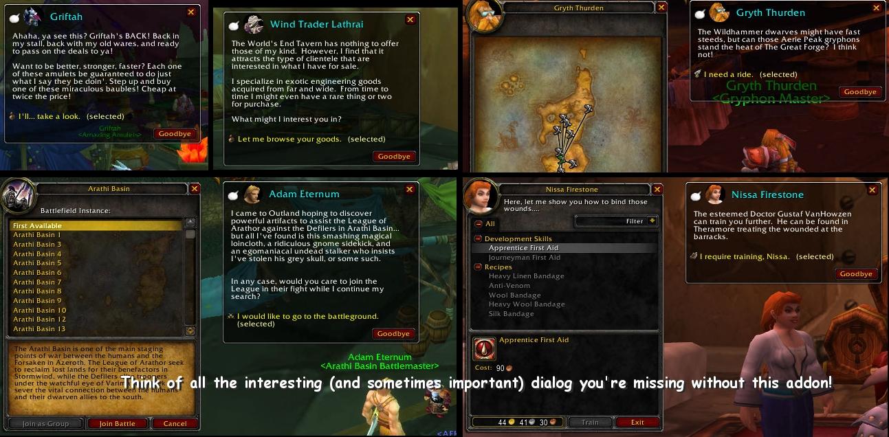 Clip sommerfugl turnering lys pære Gossipmonger : Chat Mods : World of Warcraft AddOns