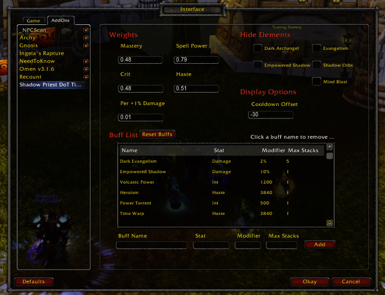 Shadow Priest DoT : Priest : World of Warcraft AddOns