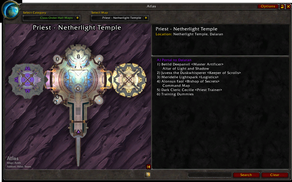 Atlas Class Order Halls : Plug-Ins & Patches : World Warcraft