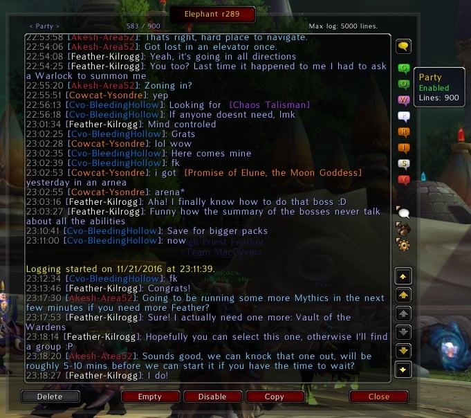 Recruitment trade guild chat in Best Guild