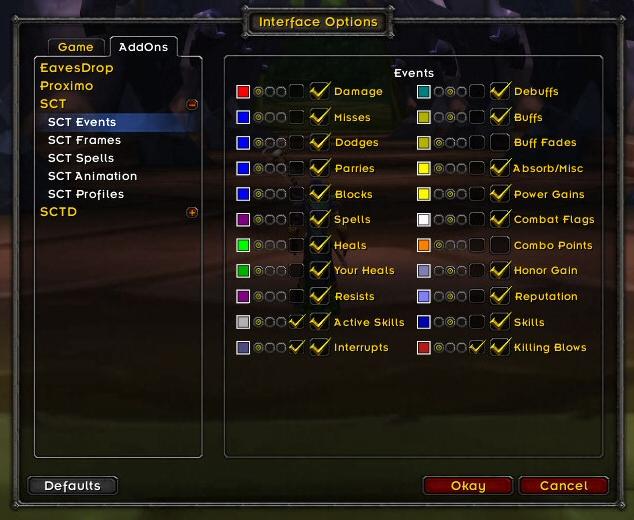 Wow Scrolling Combat Text Addons