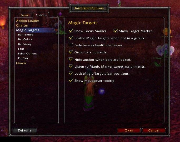 how to auto target in wow