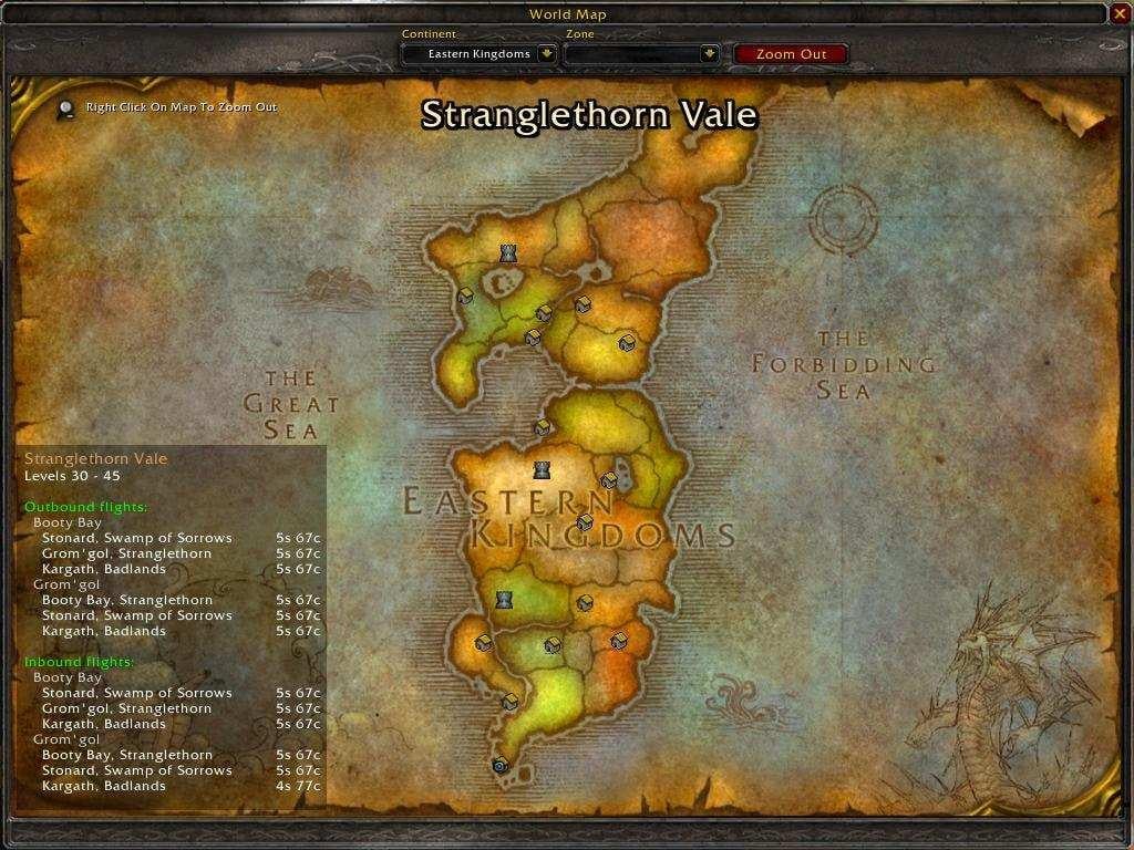 FlightMap : Map, Coords, Compasses : World of Warcraft AddOns