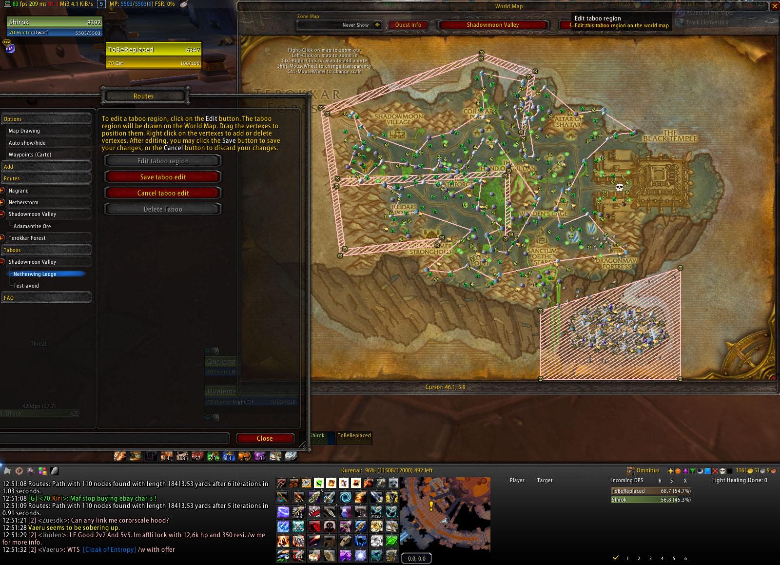 Routes Map Coords Compasses World Of Warcraft AddOns   Pvw19593 