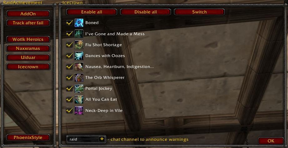 WotLK Achievement Leaderboard Exporter - World of Warcraft Addons