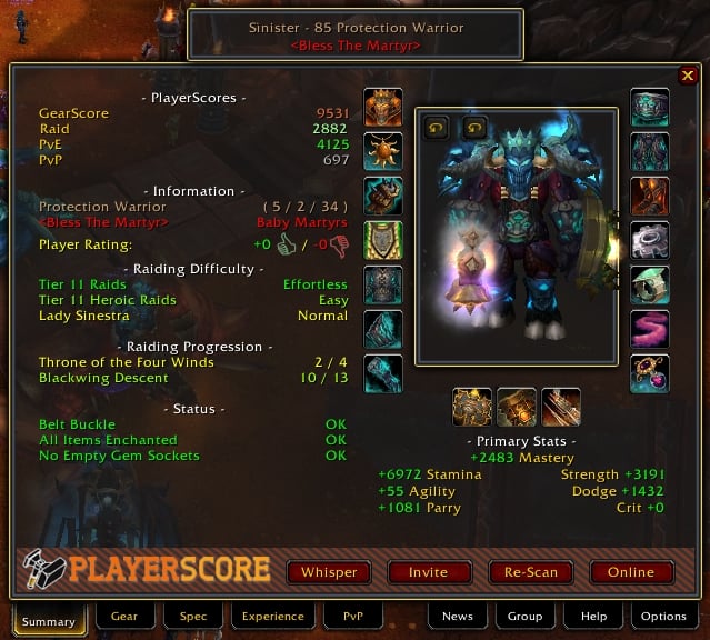 addon wow 3.3.5 gearscore