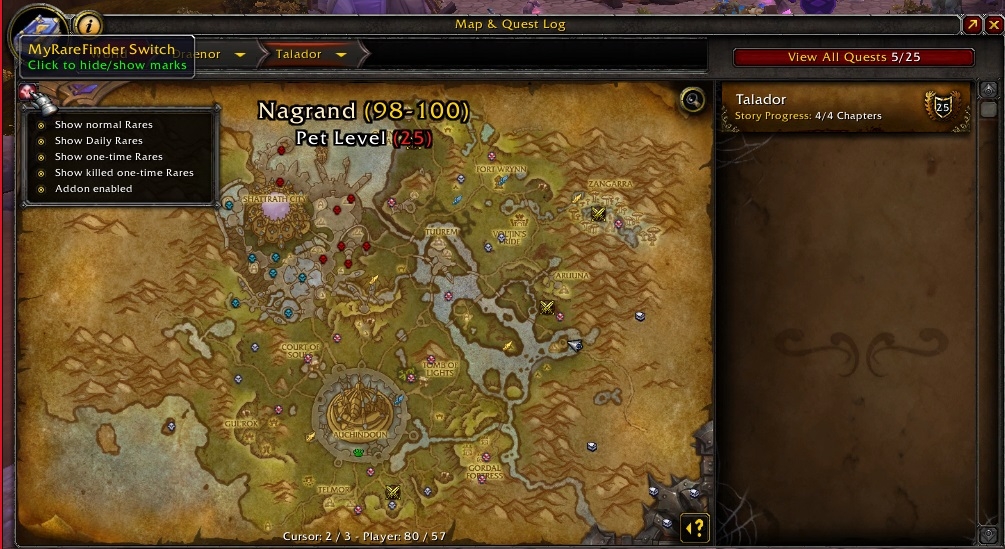 MetaMap : Map, Coords, Compasses : World of Warcraft AddOns