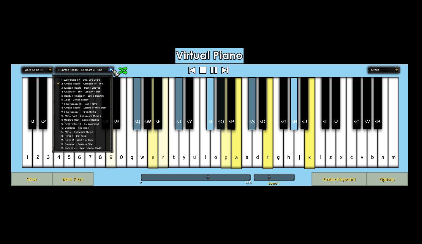 Virtual Piano - Video Game Tracks : Plug-Ins & Patches : World of Warcraft  AddOns