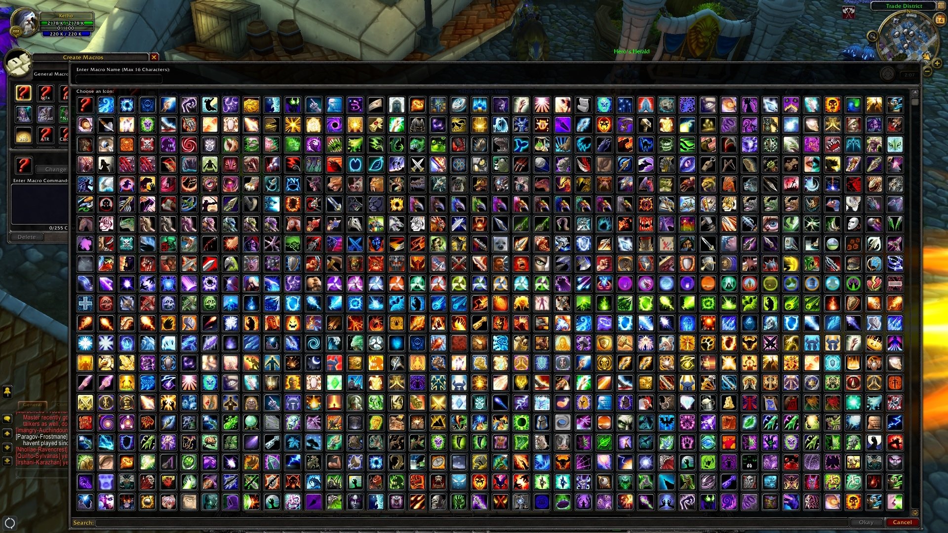 LargerMacroIconSelection : Miscellaneous : World of Warcraft AddOns