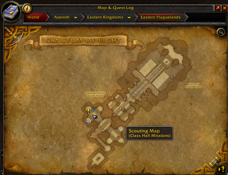 Lav et navn Mindful Tremble HandyNotes - Legion Class Order Halls : Map, Coords, Compasses : World of  Warcraft AddOns