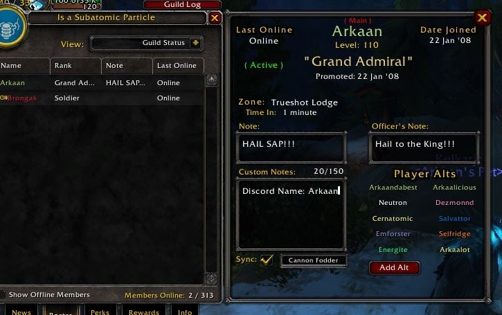 Guild Roster Manager : Group, Guild & Friends : World of Warcraft AddOns