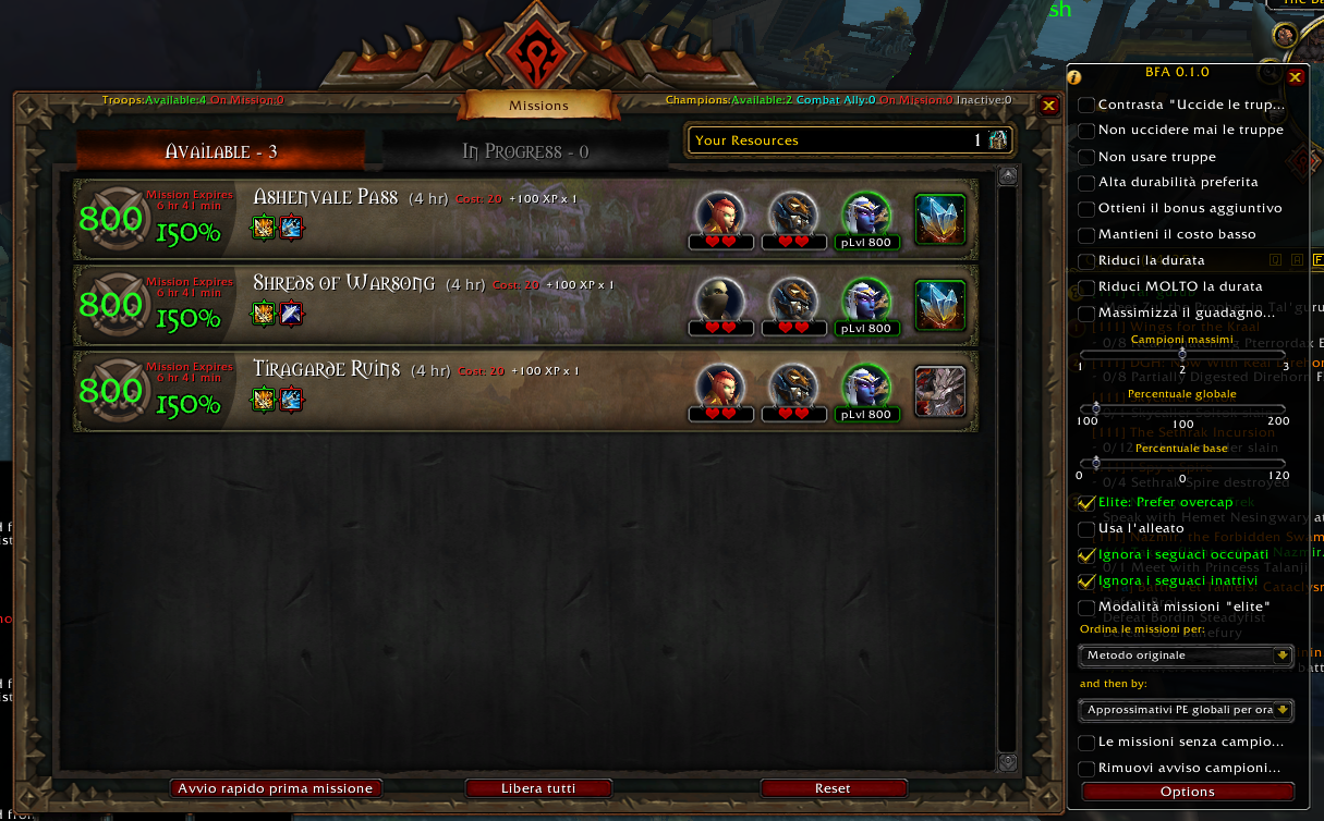 hylde bluse foragte Champion Commander : Garrisons : World of Warcraft AddOns