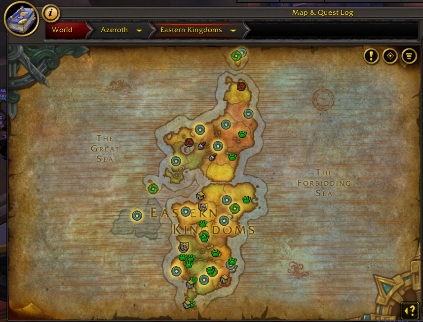 WorldDungeonLocations : Map, Coords, Compasses : World Of Warcraft AddOns