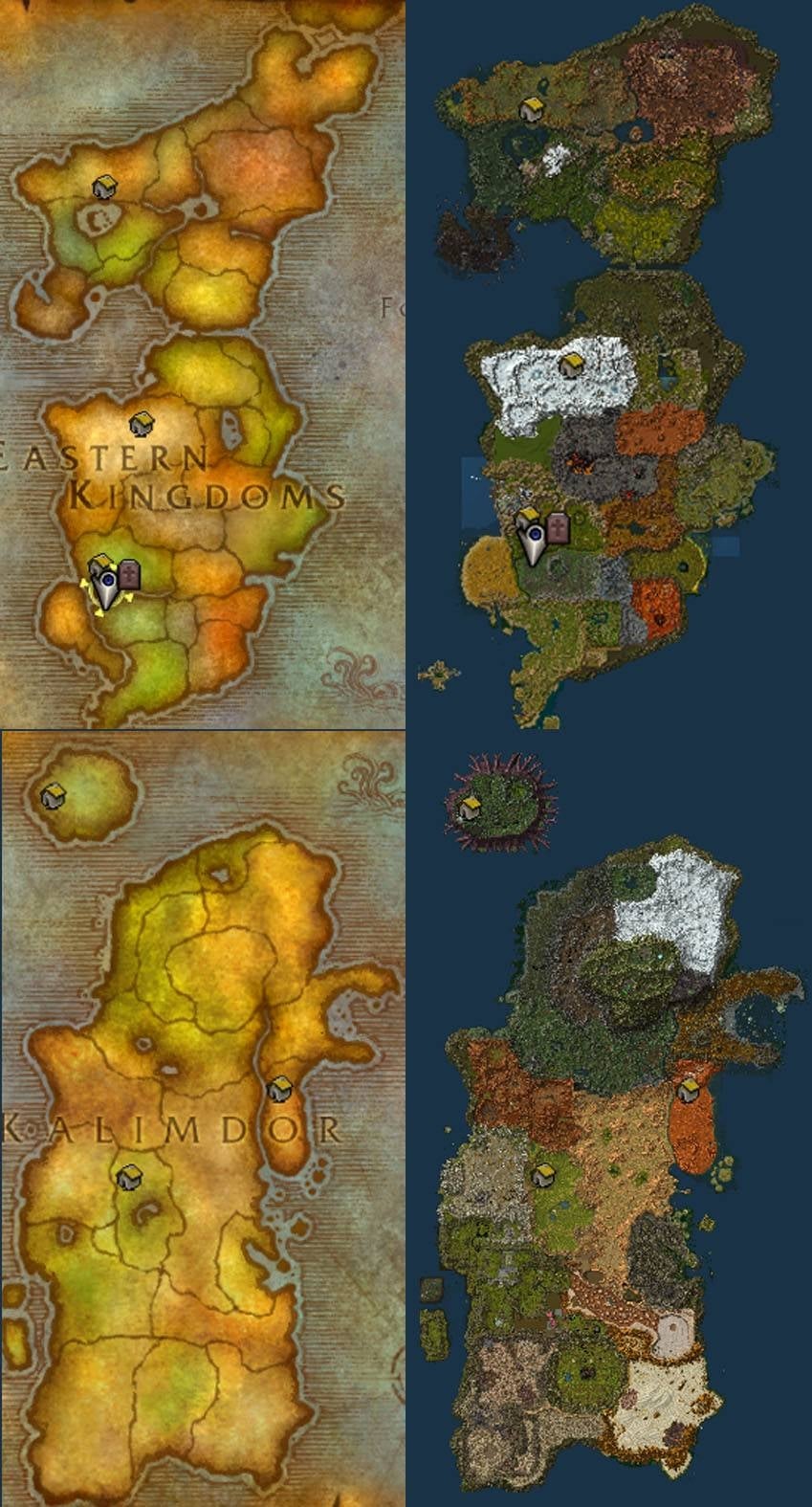 World Map Project Identify High Fidelity World Map : Map, Coords, Compasses : World of Warcraft AddOns