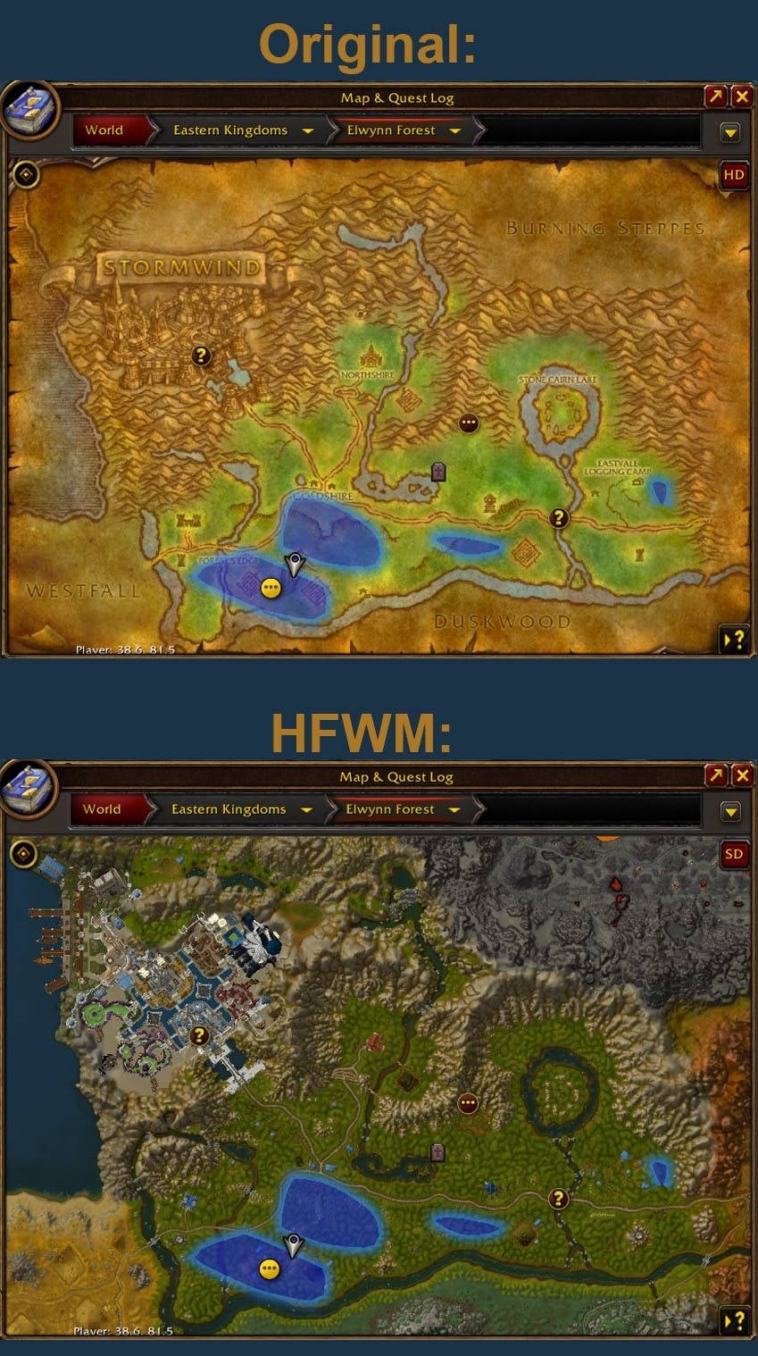 High Fidelity World Map : Map, Coords, Compasses : World of Warcraft AddOns